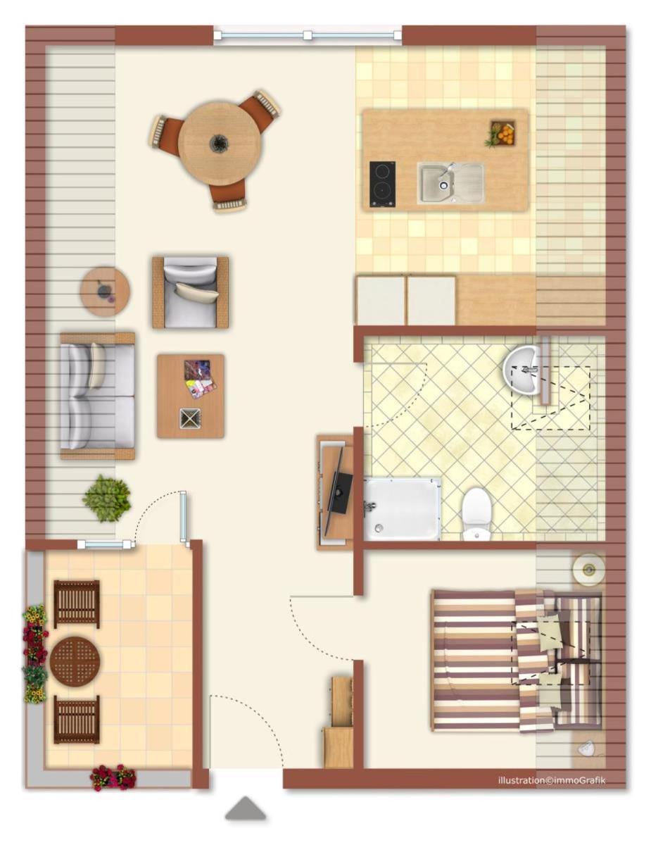 Ferienwohnung Seeduene Rostock Dış mekan fotoğraf